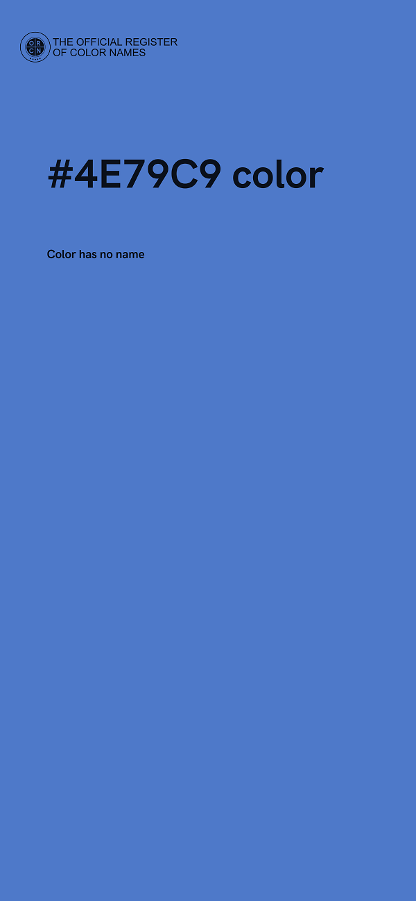 #4E79C9 color image