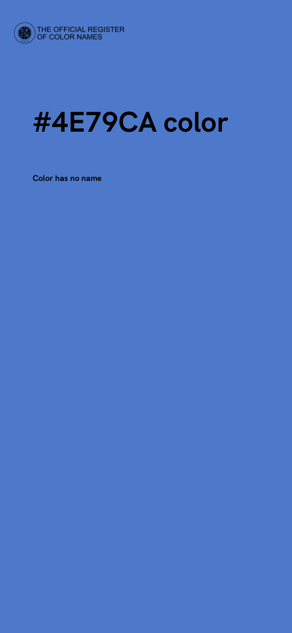 #4E79CA color image