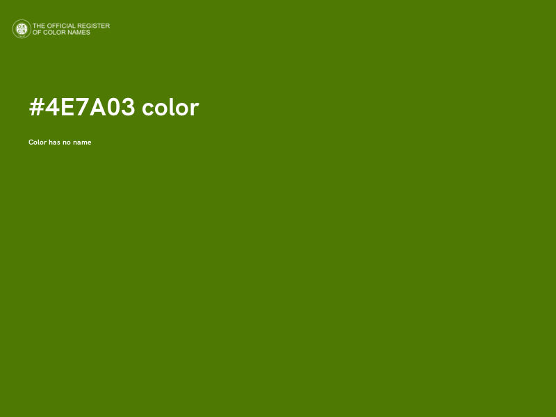 #4E7A03 color image