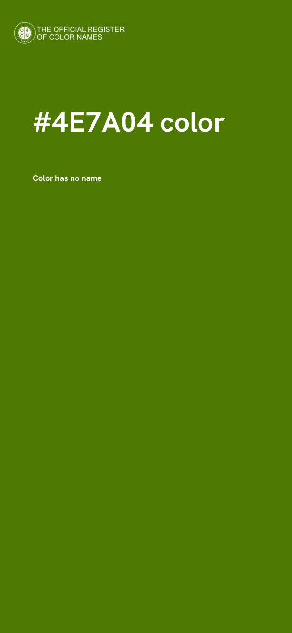 #4E7A04 color image