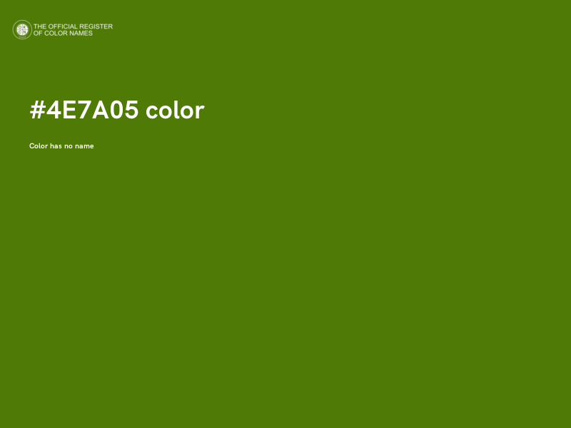 #4E7A05 color image