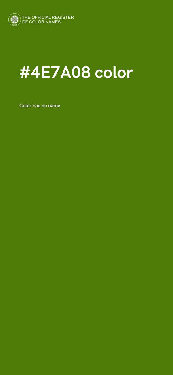 #4E7A08 color image