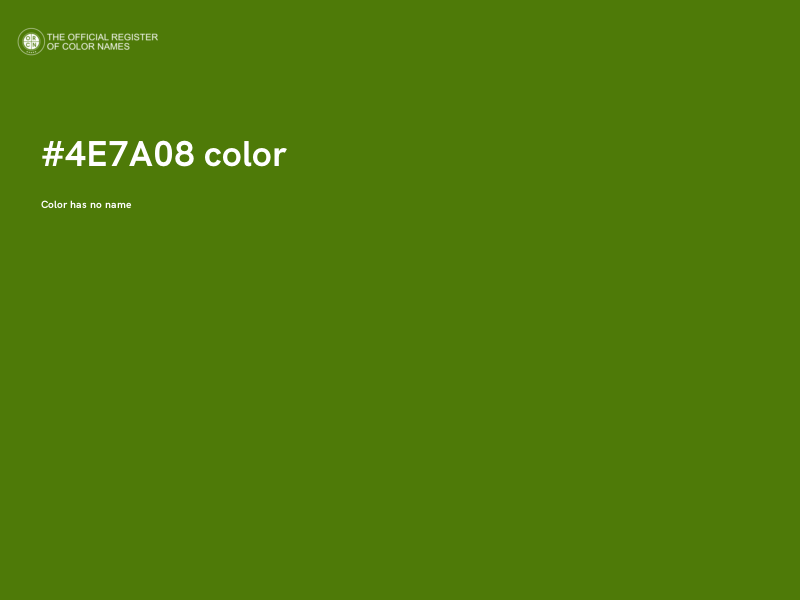 #4E7A08 color image