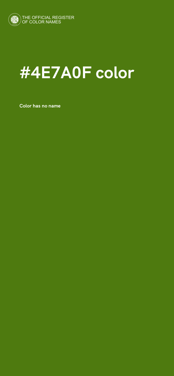 #4E7A0F color image