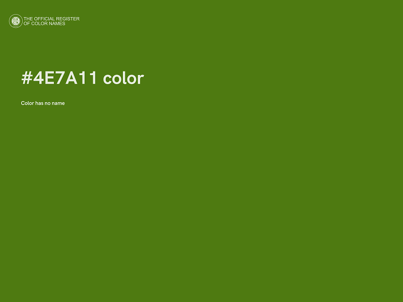 #4E7A11 color image