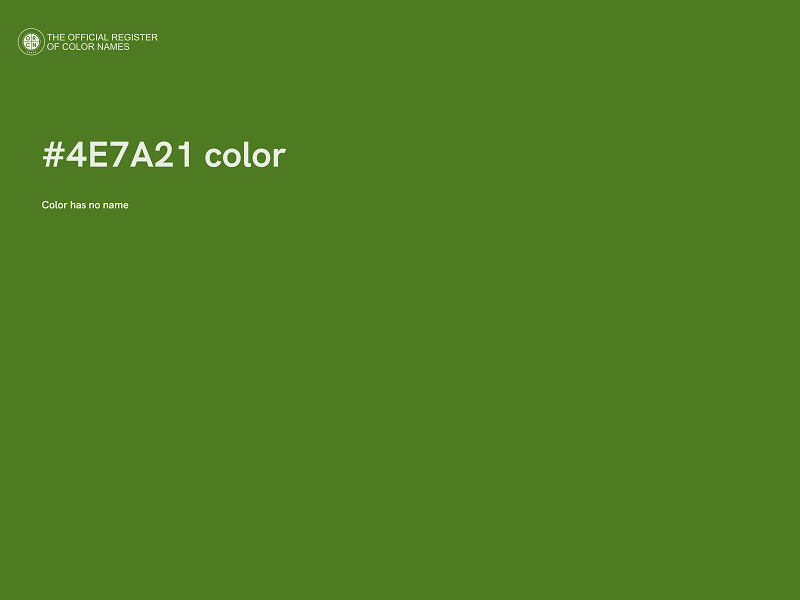 #4E7A21 color image