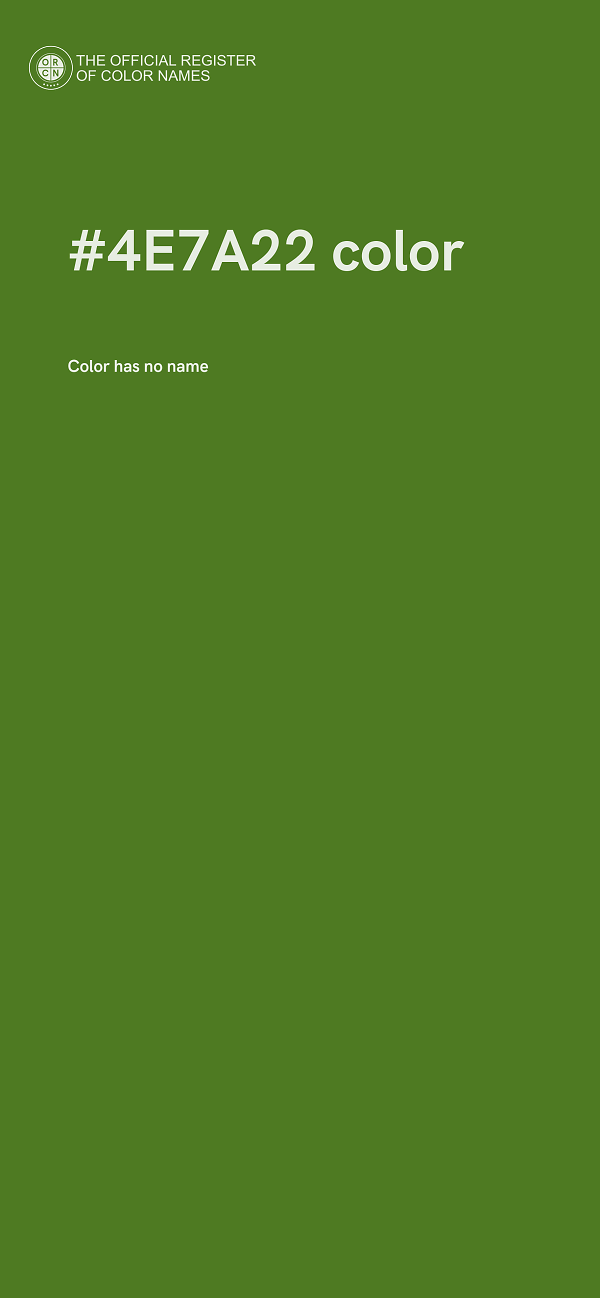 #4E7A22 color image