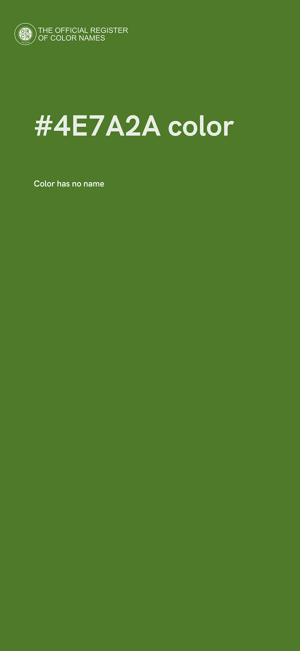 #4E7A2A color image