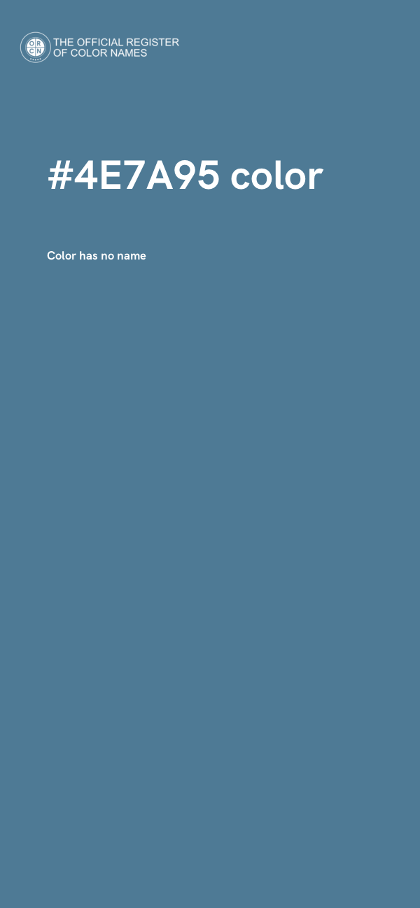 #4E7A95 color image