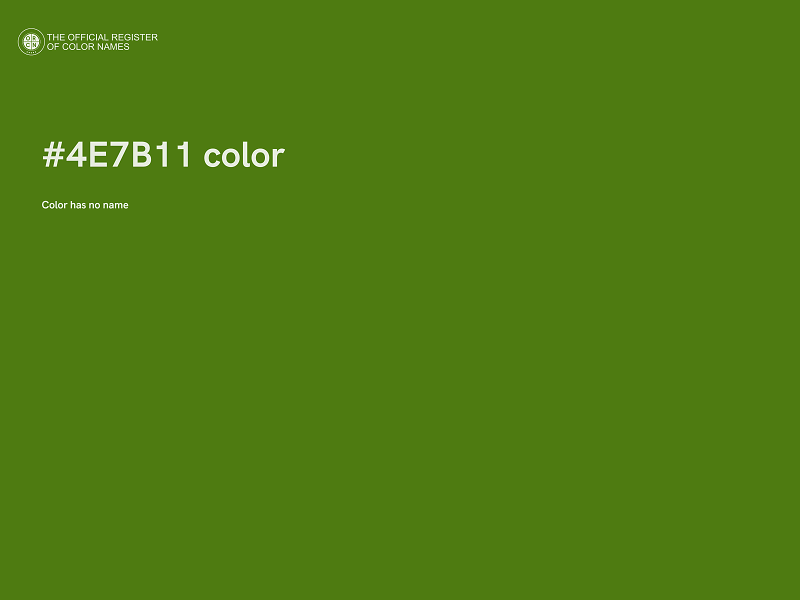 #4E7B11 color image