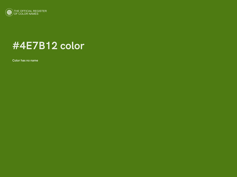 #4E7B12 color image