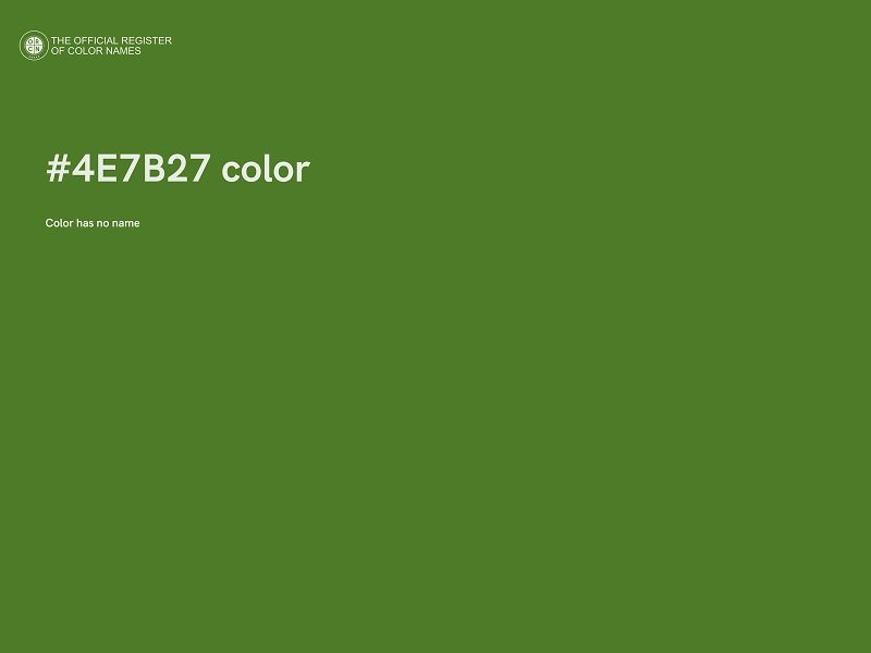 #4E7B27 color image