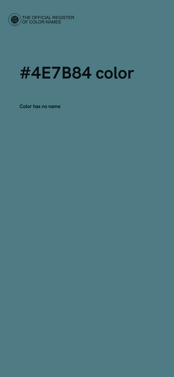 #4E7B84 color image