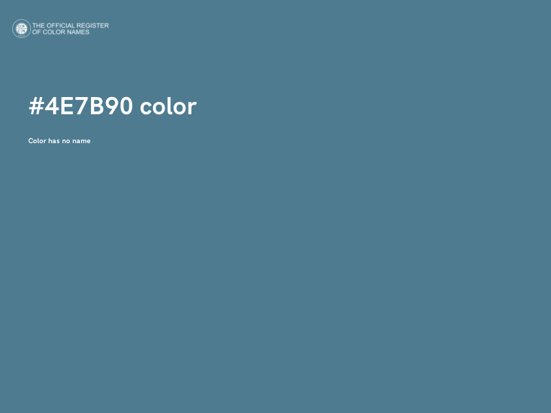 #4E7B90 color image