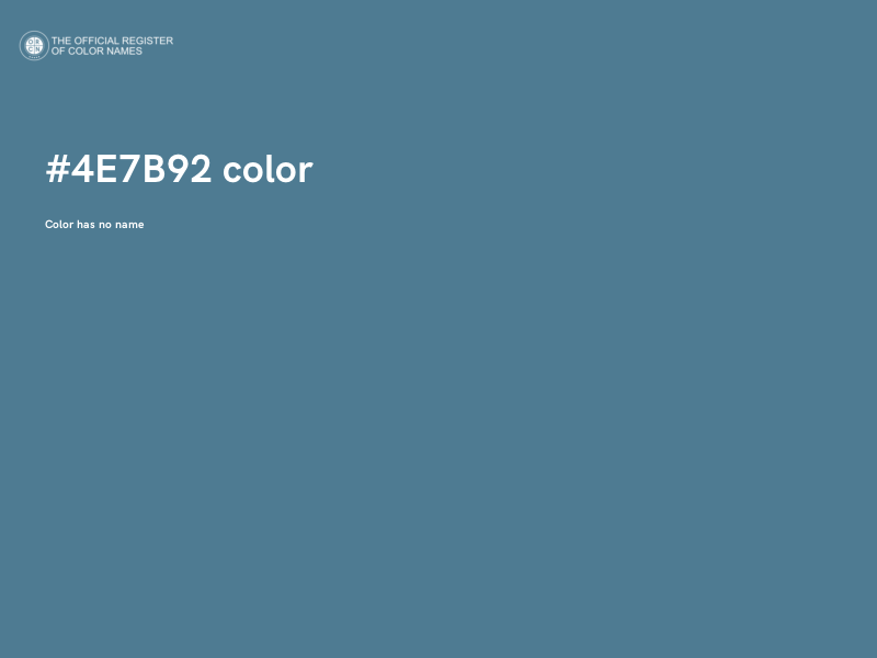 #4E7B92 color image