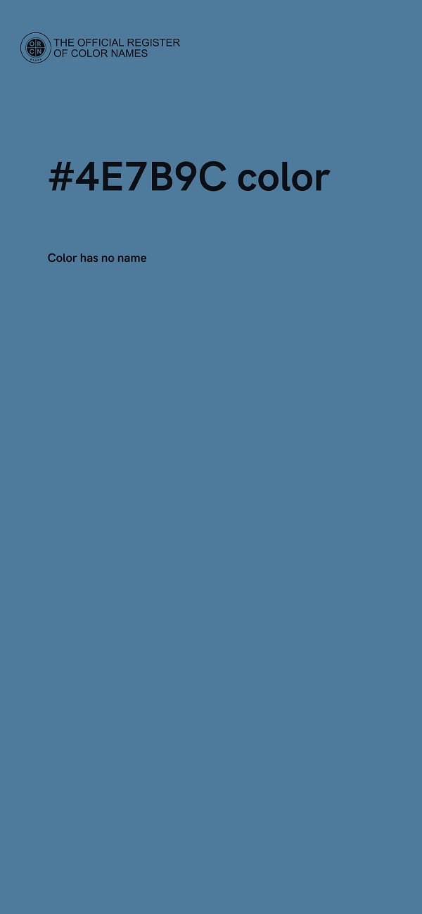 #4E7B9C color image