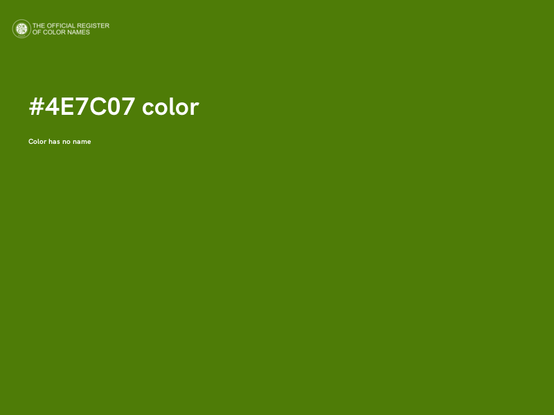 #4E7C07 color image