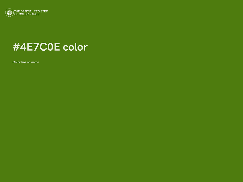 #4E7C0E color image