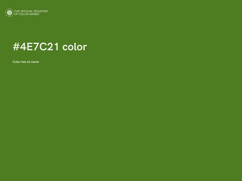 #4E7C21 color image