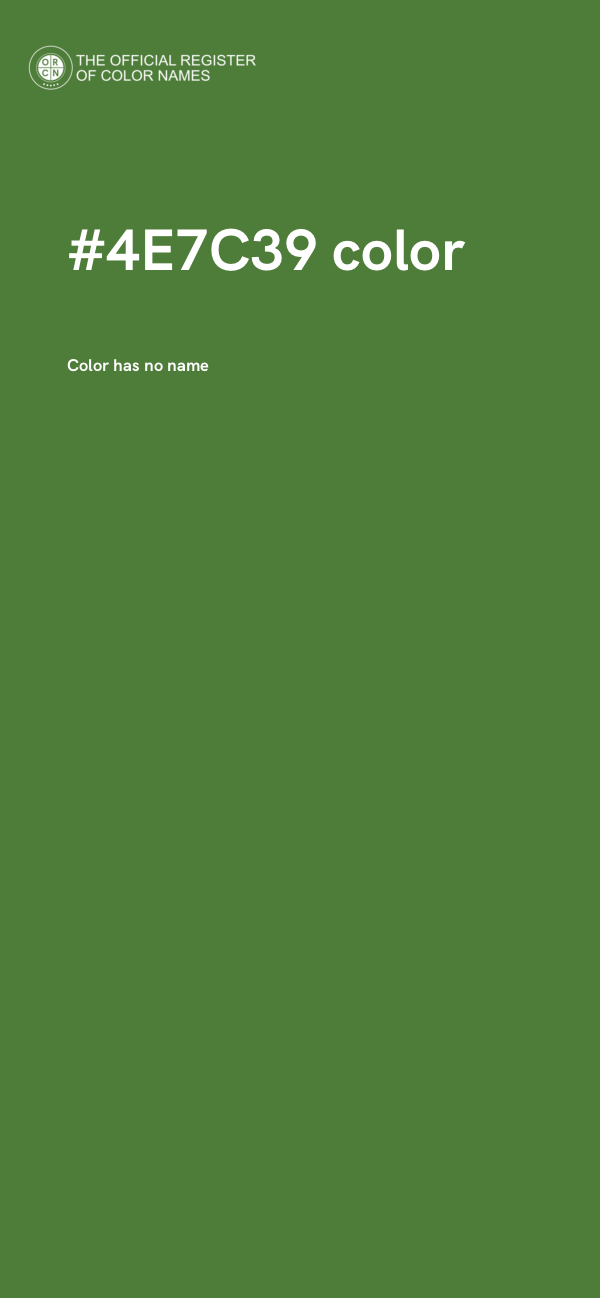 #4E7C39 color image