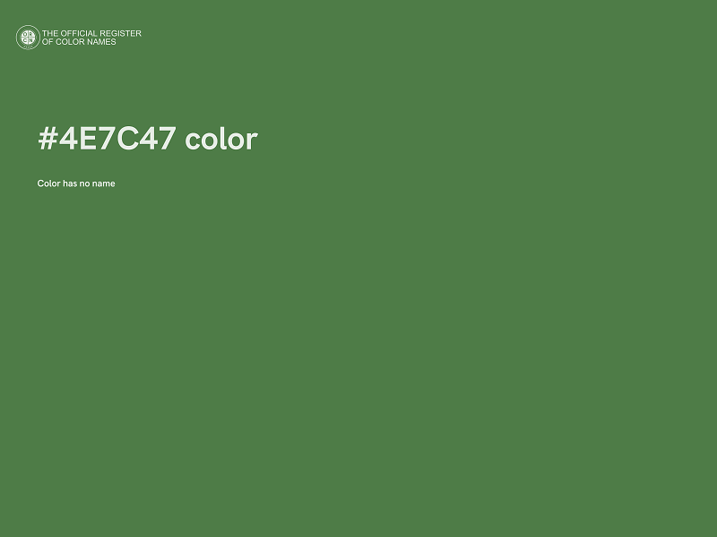 #4E7C47 color image