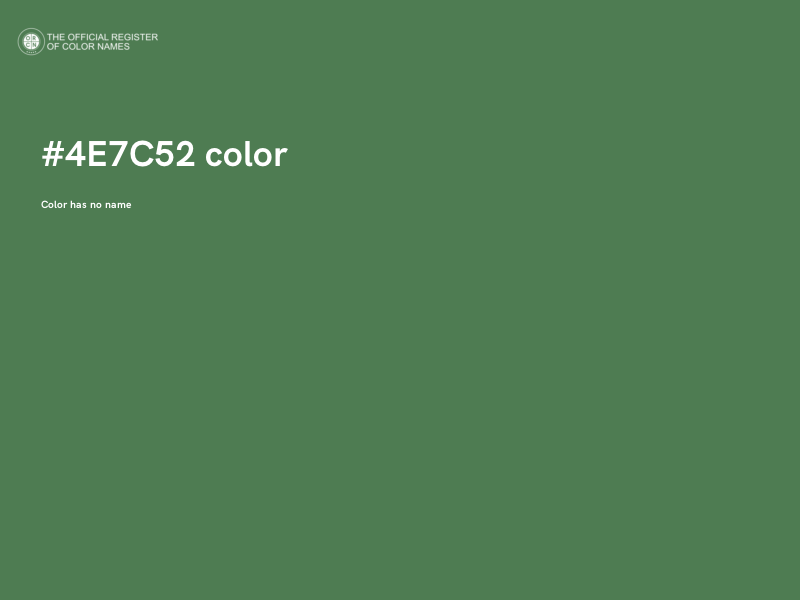 #4E7C52 color image