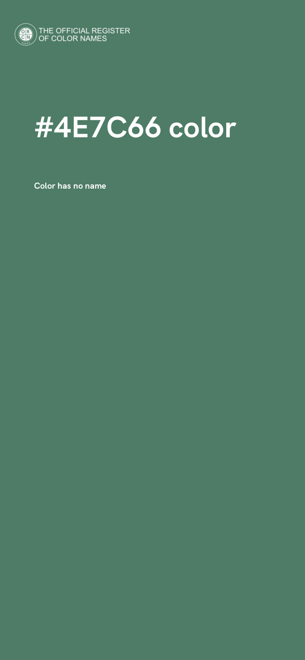 #4E7C66 color image