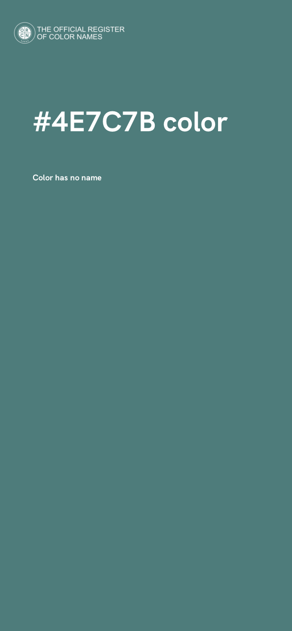 #4E7C7B color image