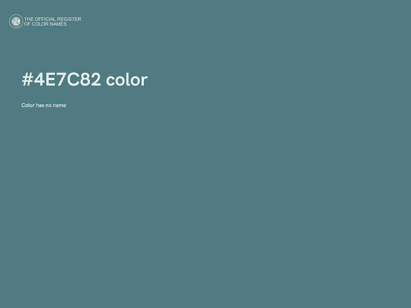 #4E7C82 color image