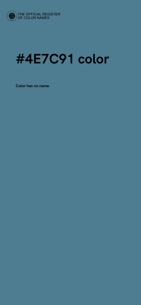 #4E7C91 color image
