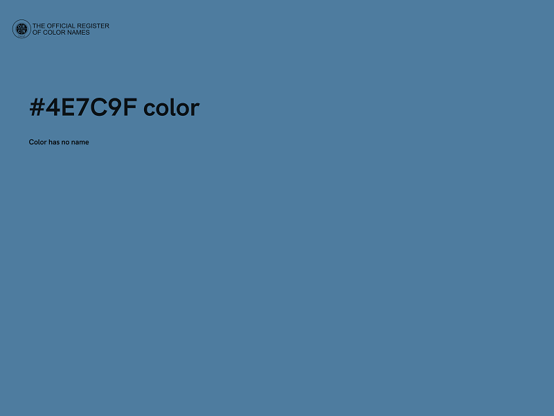 #4E7C9F color image