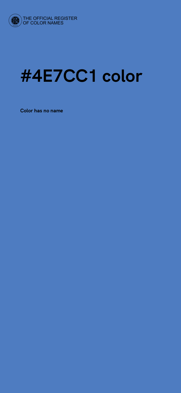 #4E7CC1 color image