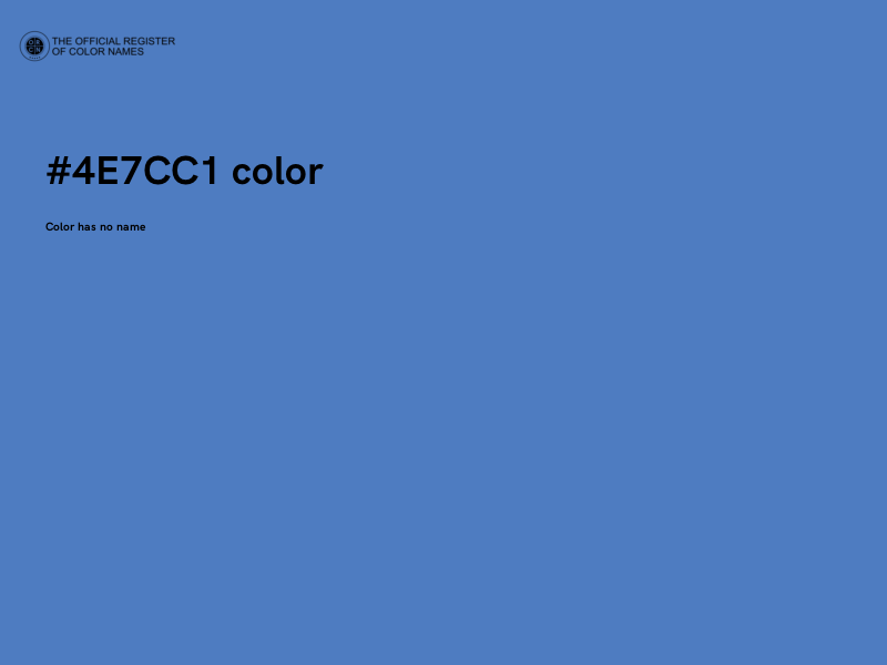 #4E7CC1 color image
