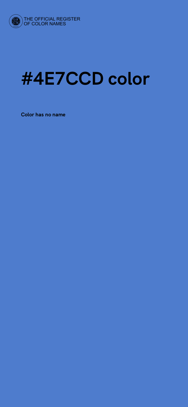 #4E7CCD color image