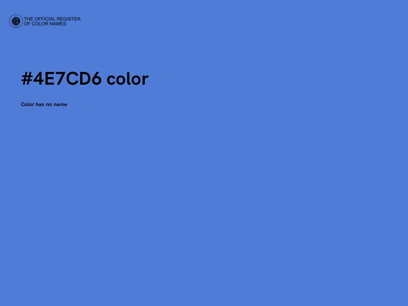 #4E7CD6 color image