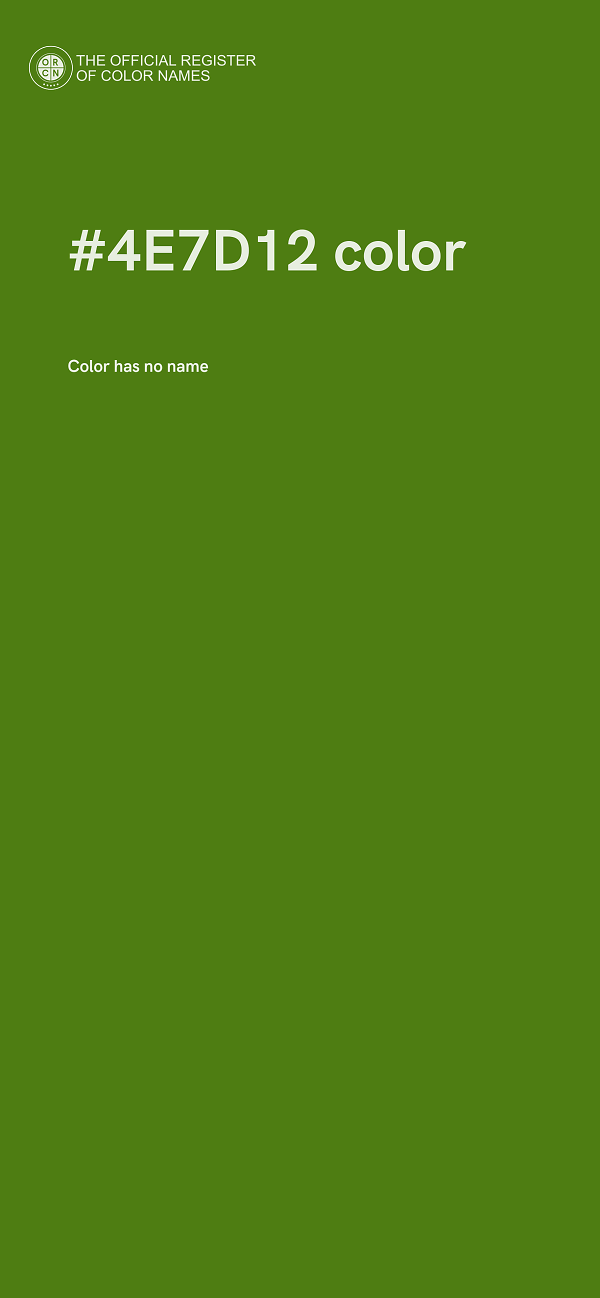 #4E7D12 color image