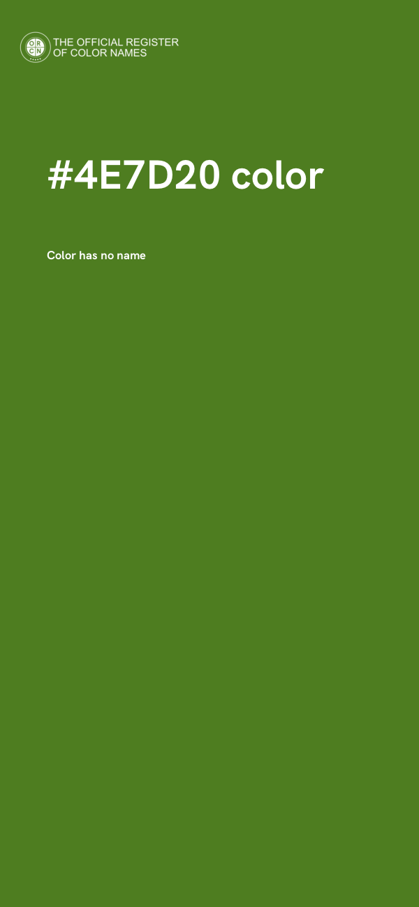 #4E7D20 color image