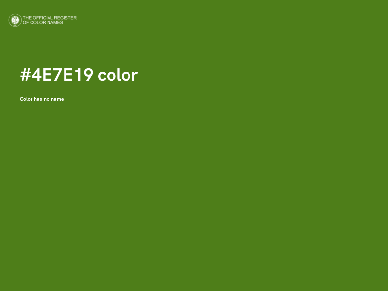 #4E7E19 color image