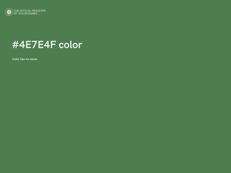 #4E7E4F color image