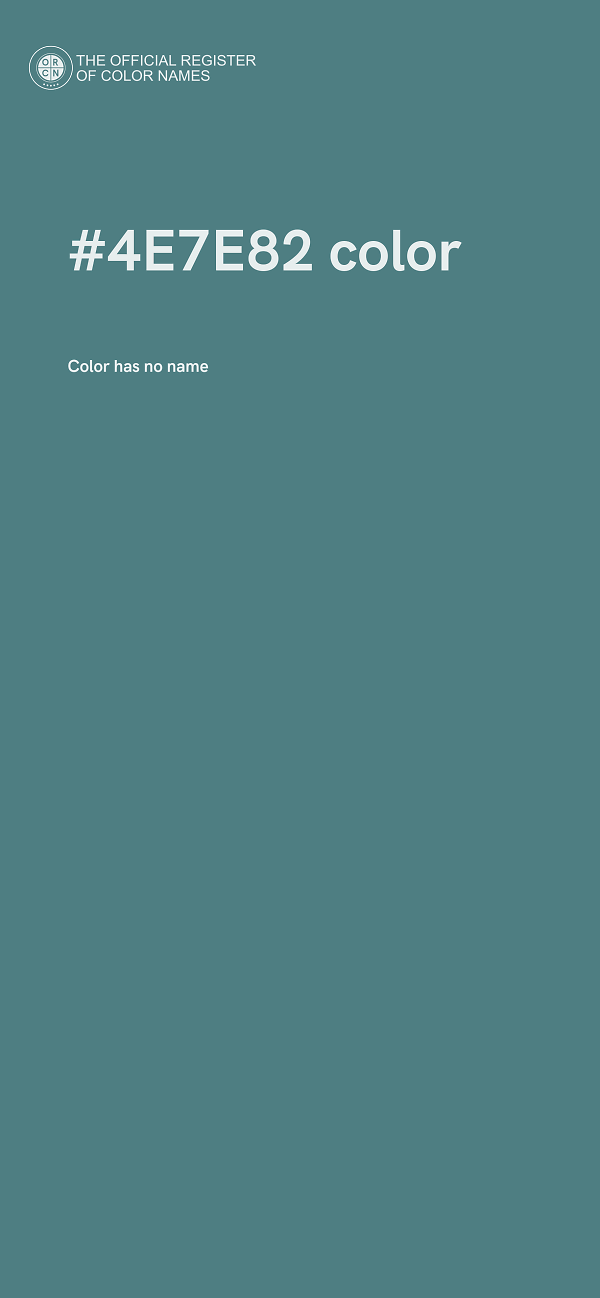 #4E7E82 color image