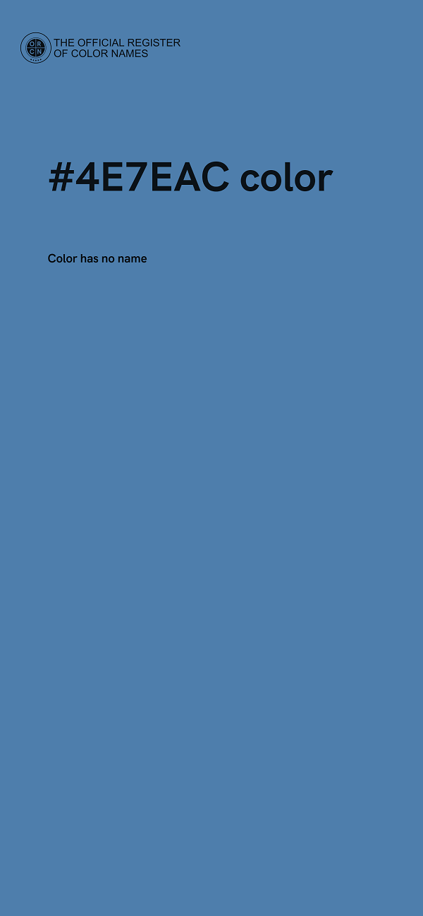#4E7EAC color image
