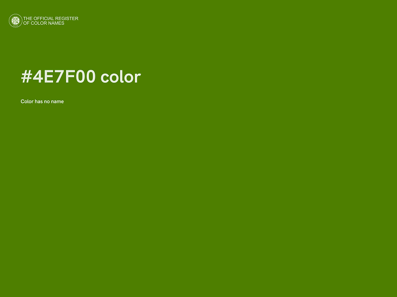 #4E7F00 color image