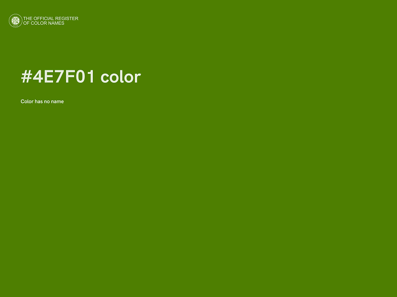 #4E7F01 color image