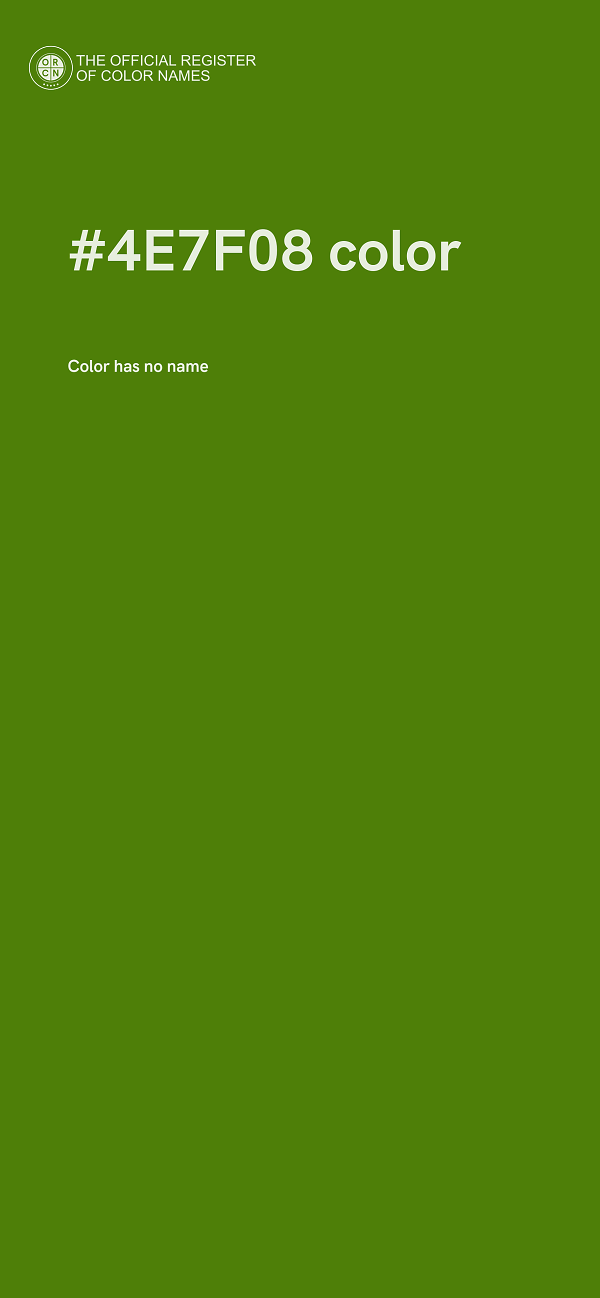 #4E7F08 color image