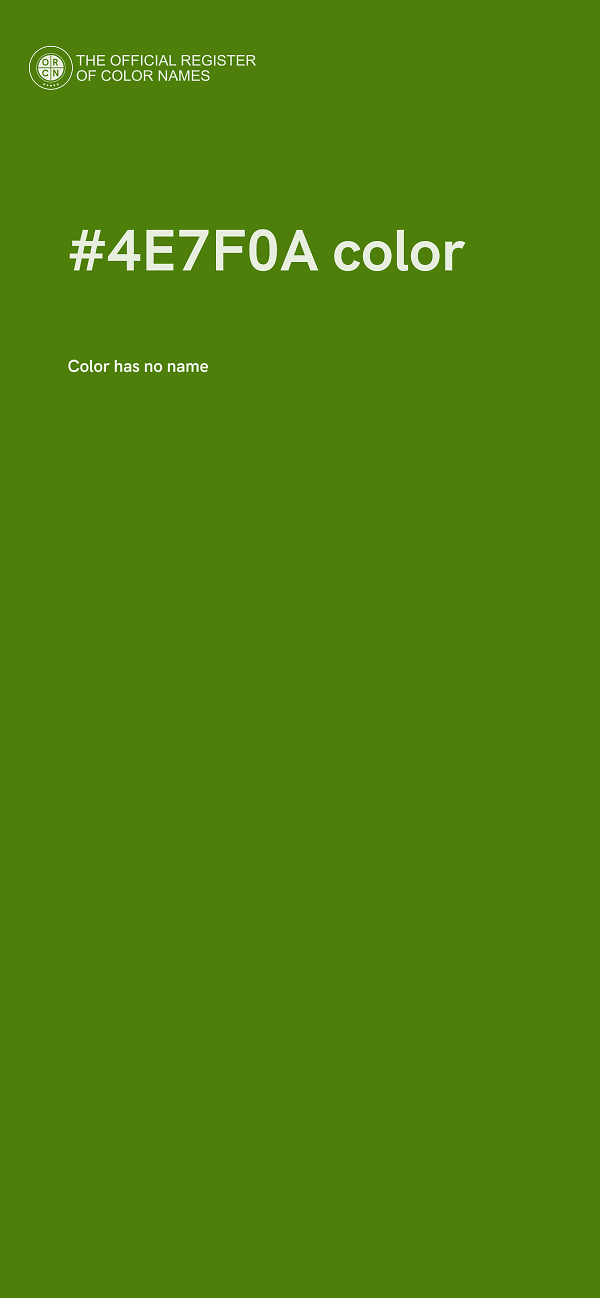 #4E7F0A color image