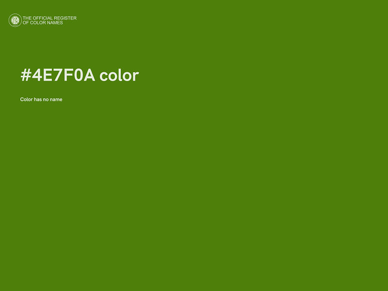 #4E7F0A color image