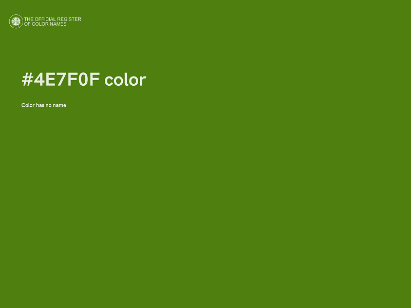 #4E7F0F color image