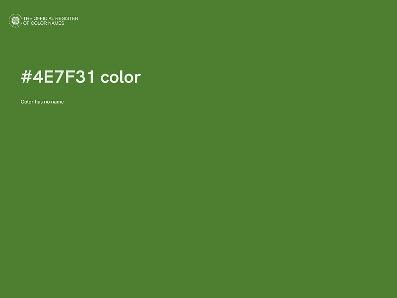 #4E7F31 color image