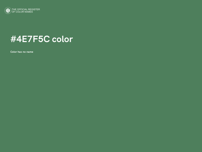 #4E7F5C color image