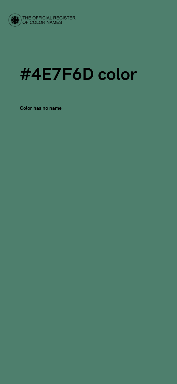 #4E7F6D color image